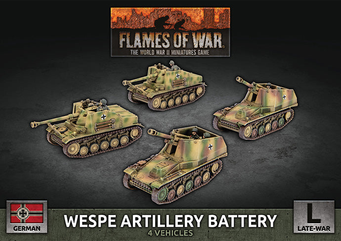 Flames of War: Wespe Artillery Battery (x4 Plastic) (GBX192)