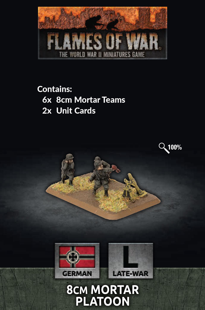 Flames of War: 8cm Mortar Platoon (x6 Plastic) (GE785)