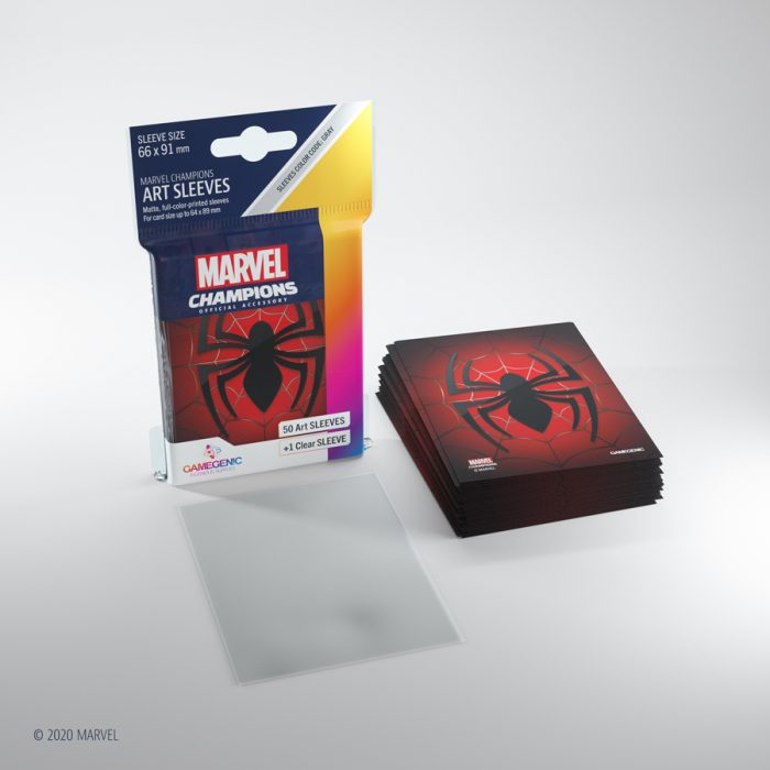 Gamegenic Marvel Champions Art Sleeves - Spider-Man