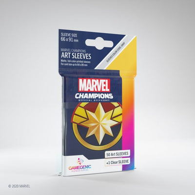 Gamegenic Marvel Champions Art Sleeves - Captain Marvel