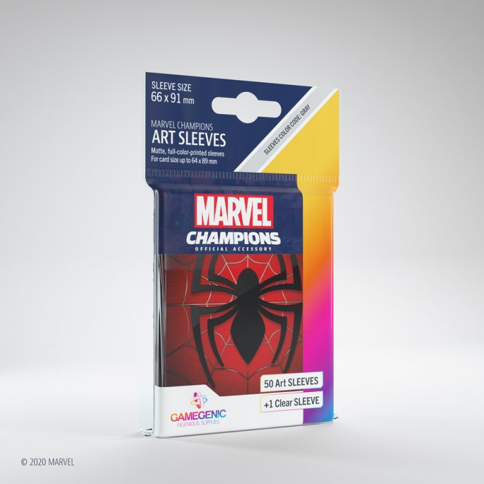 Gamegenic Marvel Champions Art Sleeves - Spider-Man