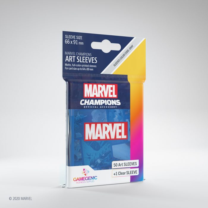 Gamegenic Marvel Champions Art Sleeves - Marvel Blue