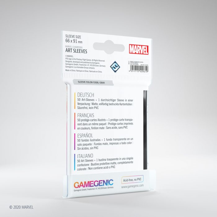 Gamegenic Marvel Champions Art Sleeves - Captain America
