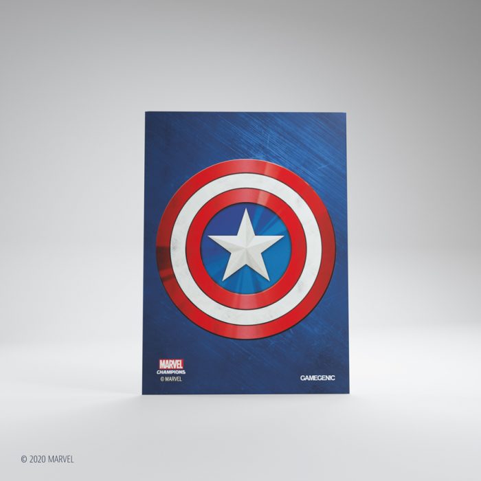 Gamegenic Marvel Champions Art Sleeves - Captain America