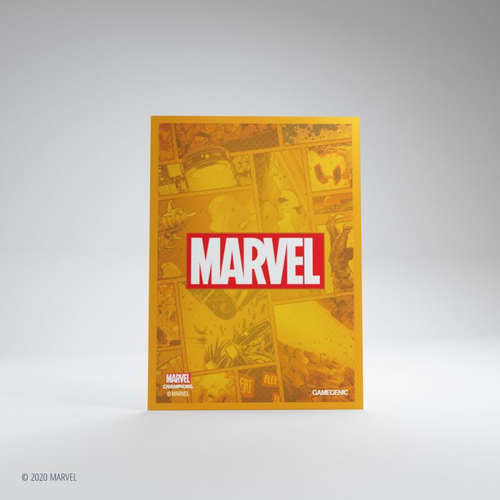 Gamegenic Marvel Champions Art Sleeves - Marvel Orange