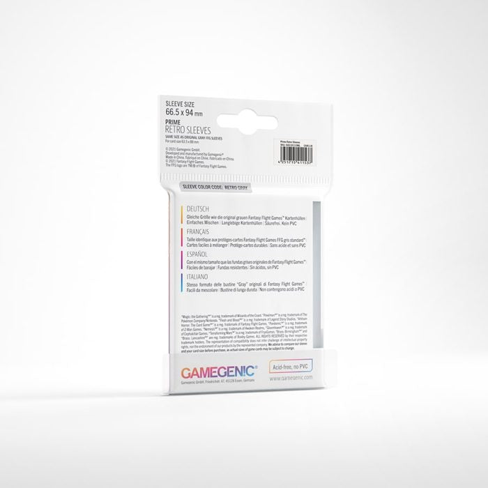 Gamegenic PRIME Retro Sleeves (clear)