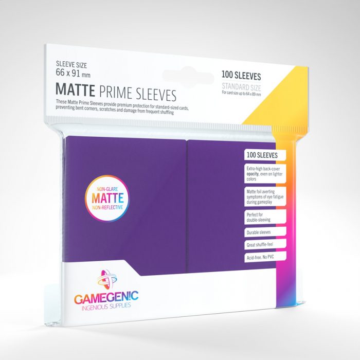 Gamegenic Matte Prime Sleeves (purple)