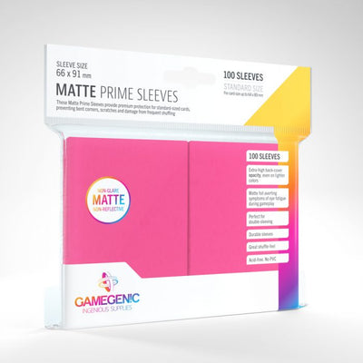 Gamegenic Matte Prime Sleeves (pink)