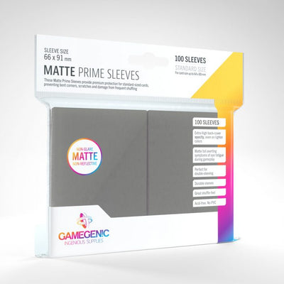 Gamegenic Matte Prime Sleeves (dark-grey)