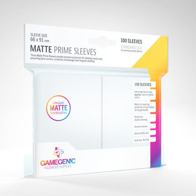 Gamegenic Matte Prime Sleeves (white)