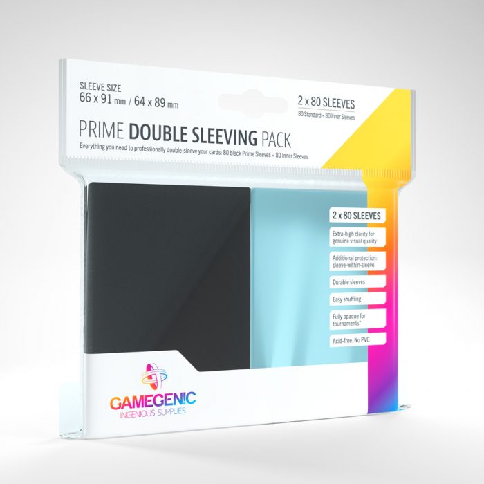 Gamegenic Prime Double Sleeving Pack (black)