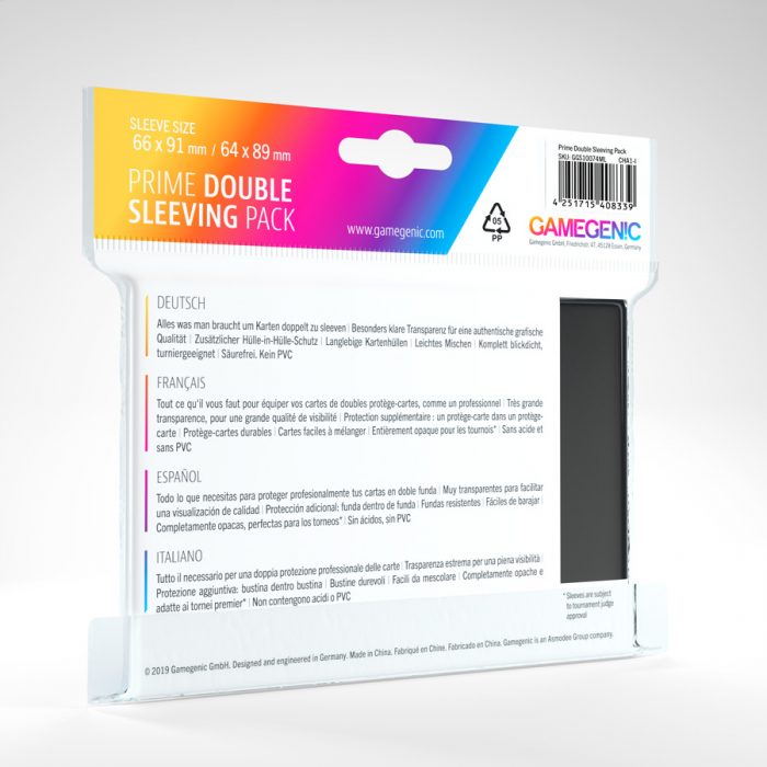 Gamegenic Prime Double Sleeving Pack (black)