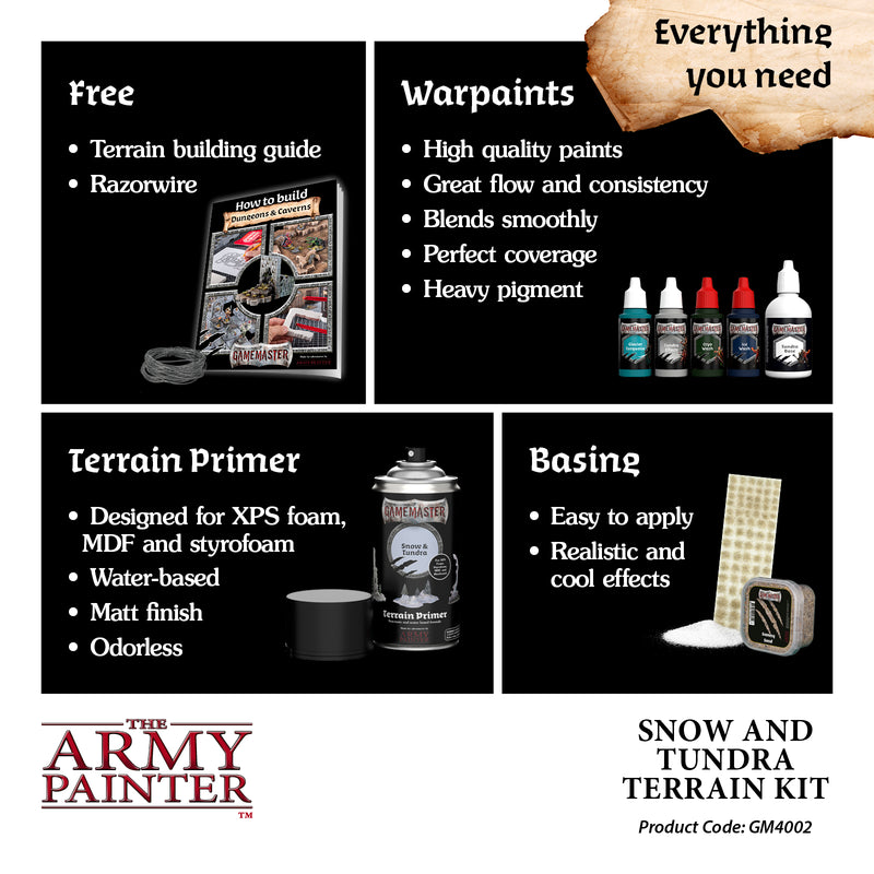 GameMaster: Snow & Tundra Terrain Kit (The Army Painter) (GM4002)