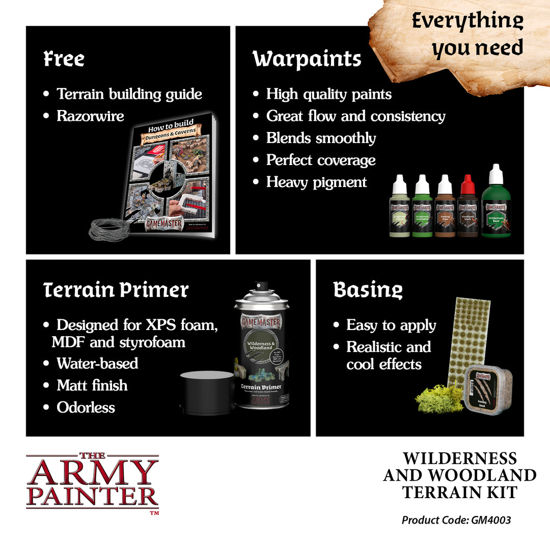 GameMaster: Wilderness & Woodlands Terrain (The Army Painter) (GM4003)