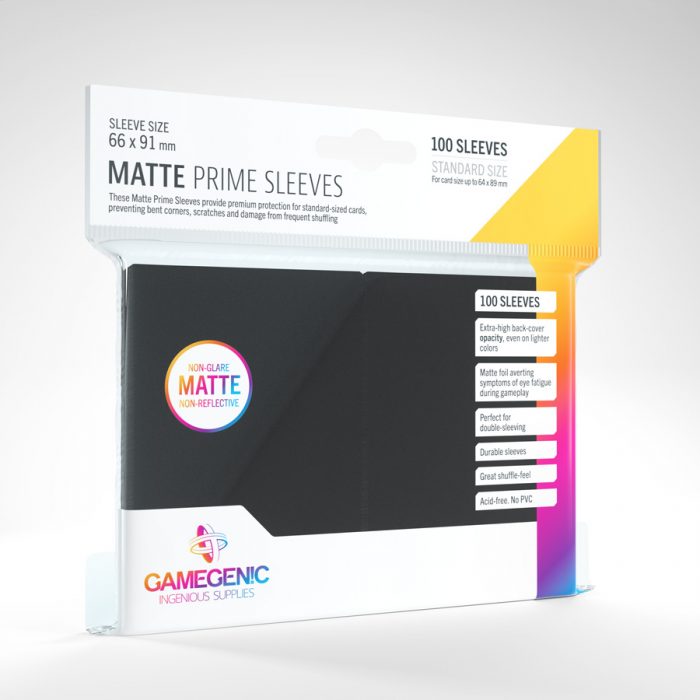 Gamegenic Matte Prime Sleeves (black)
