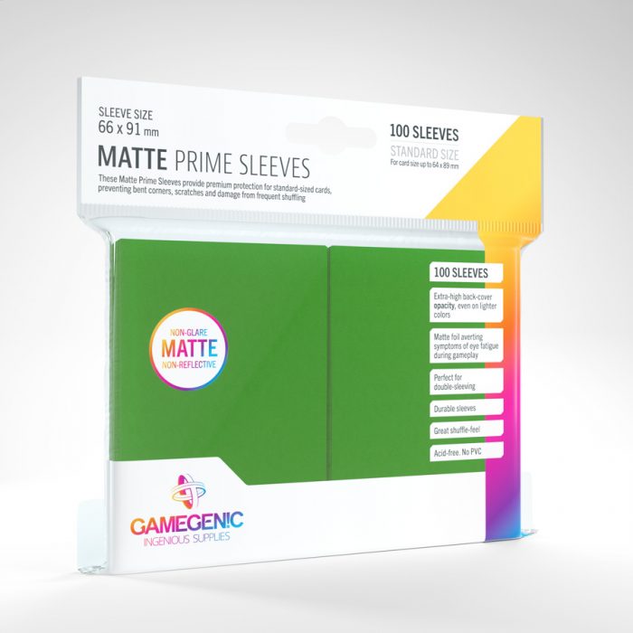 Gamegenic Matte Prime Sleeves (green)