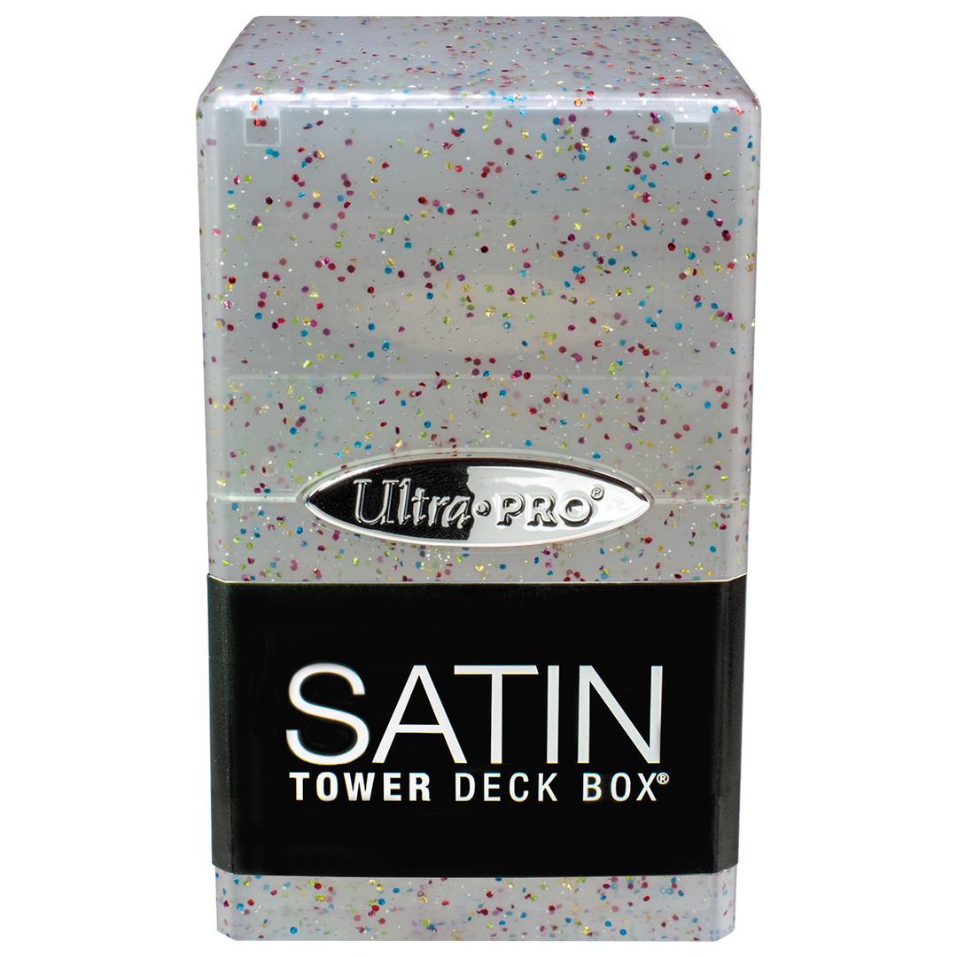 Glitter Satin Tower Deck Box - Crystal (Ultra PRO)