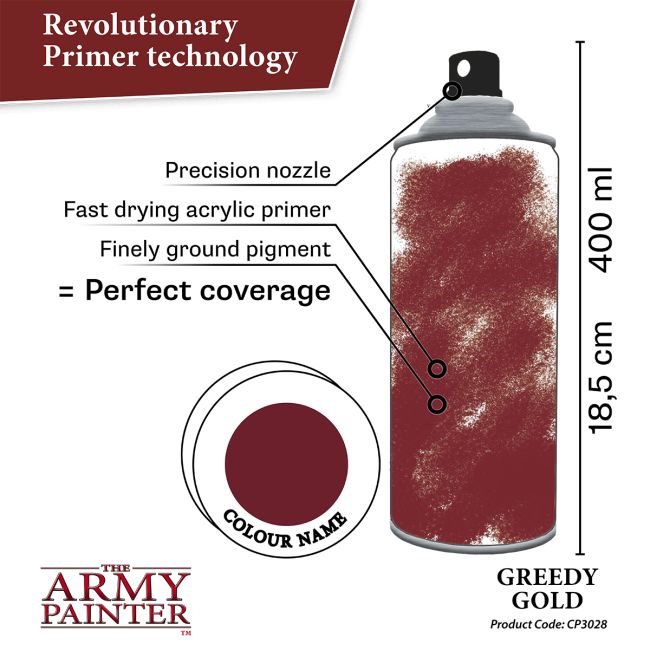 Colour Primers - Greedy Gold (The Army Painter) (CP3028S)