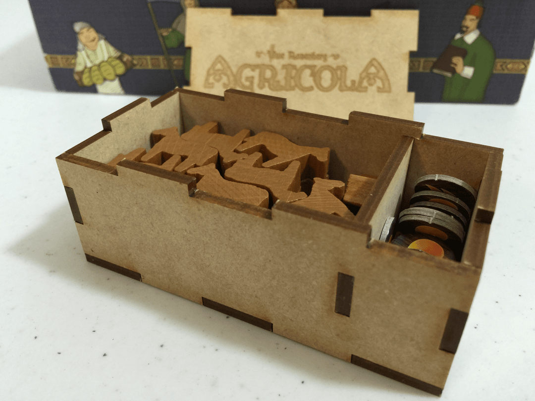 Spilordner til Agricola (Go7 Gaming) - (AGR-002, pre-2016 udgave, inkl. 15 ekstra rumdelere)