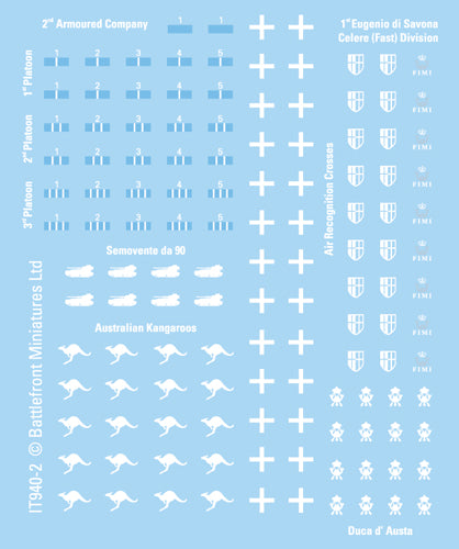 Flames of War: Italian Decals (IT940)