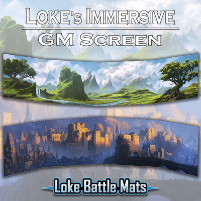 Loke's Immersive GM Screen – Wilderness & Townscape