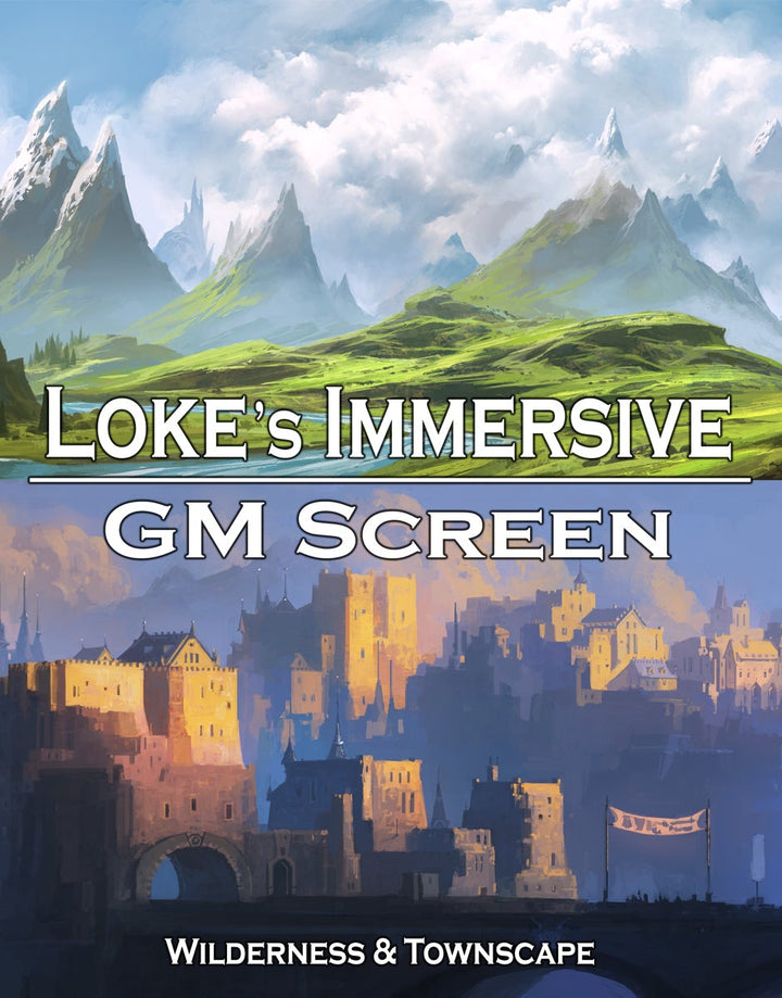 Loke's Immersive GM Screen – Wilderness & Townscape