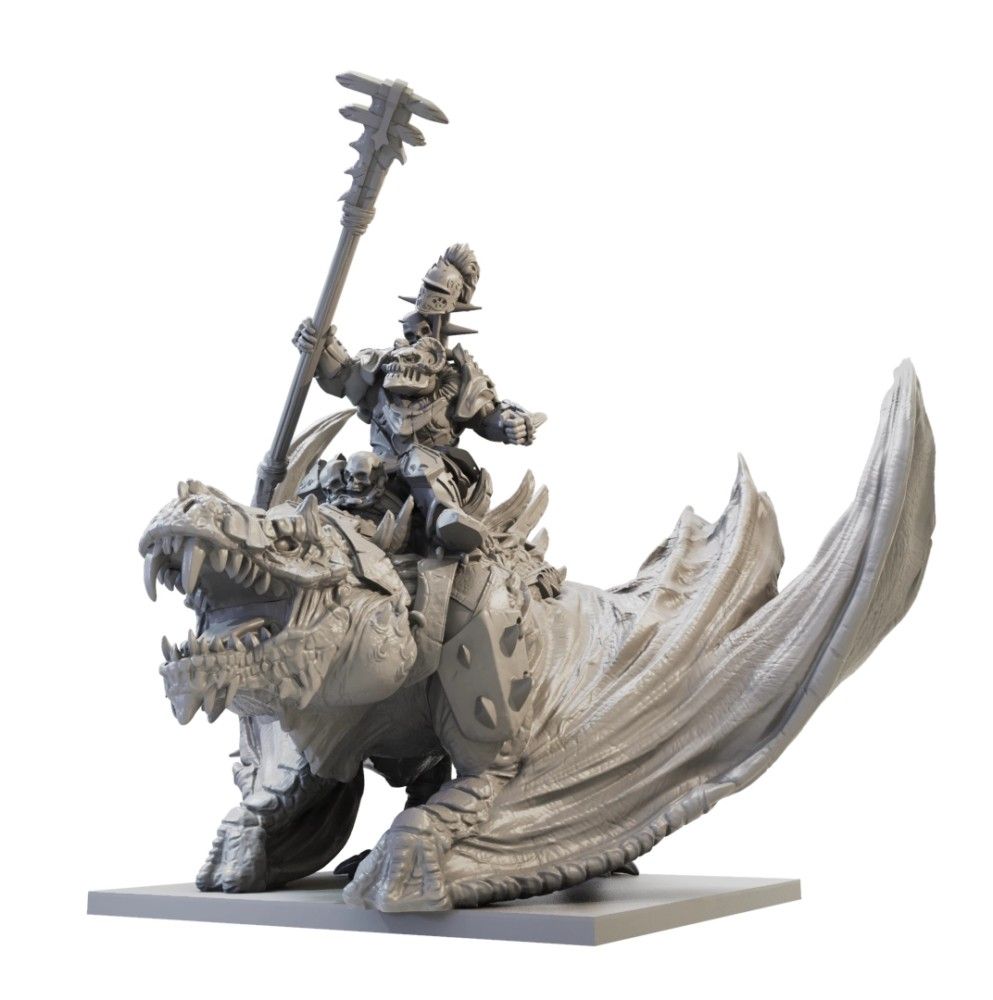 Kings of War: Riftforged Orcs - Stormbringer on Winged Slasher