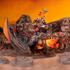 Kings of War: Salamanders - Clanlord on Firedrake