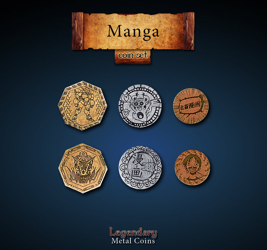 Legendary Metal Coins - Manga Coin Set (Drawlab)