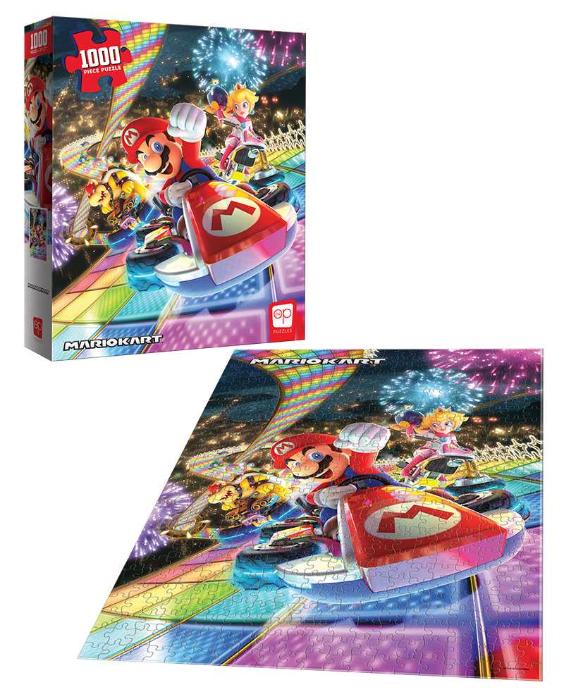 Mario Kart Rainbow Road (1000 brikker)