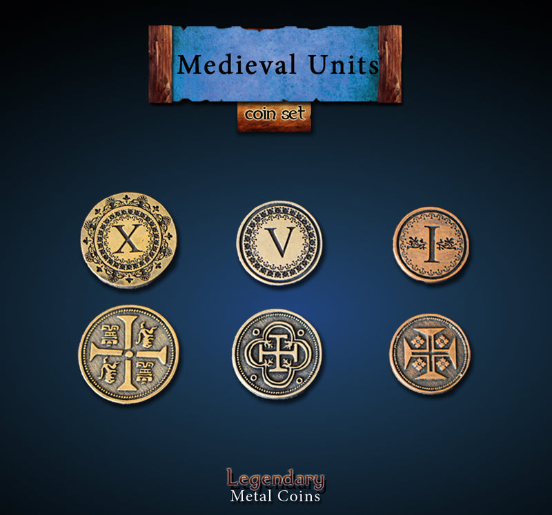 Legendary Metal Coins - Medieval Units Set (Drawlab)