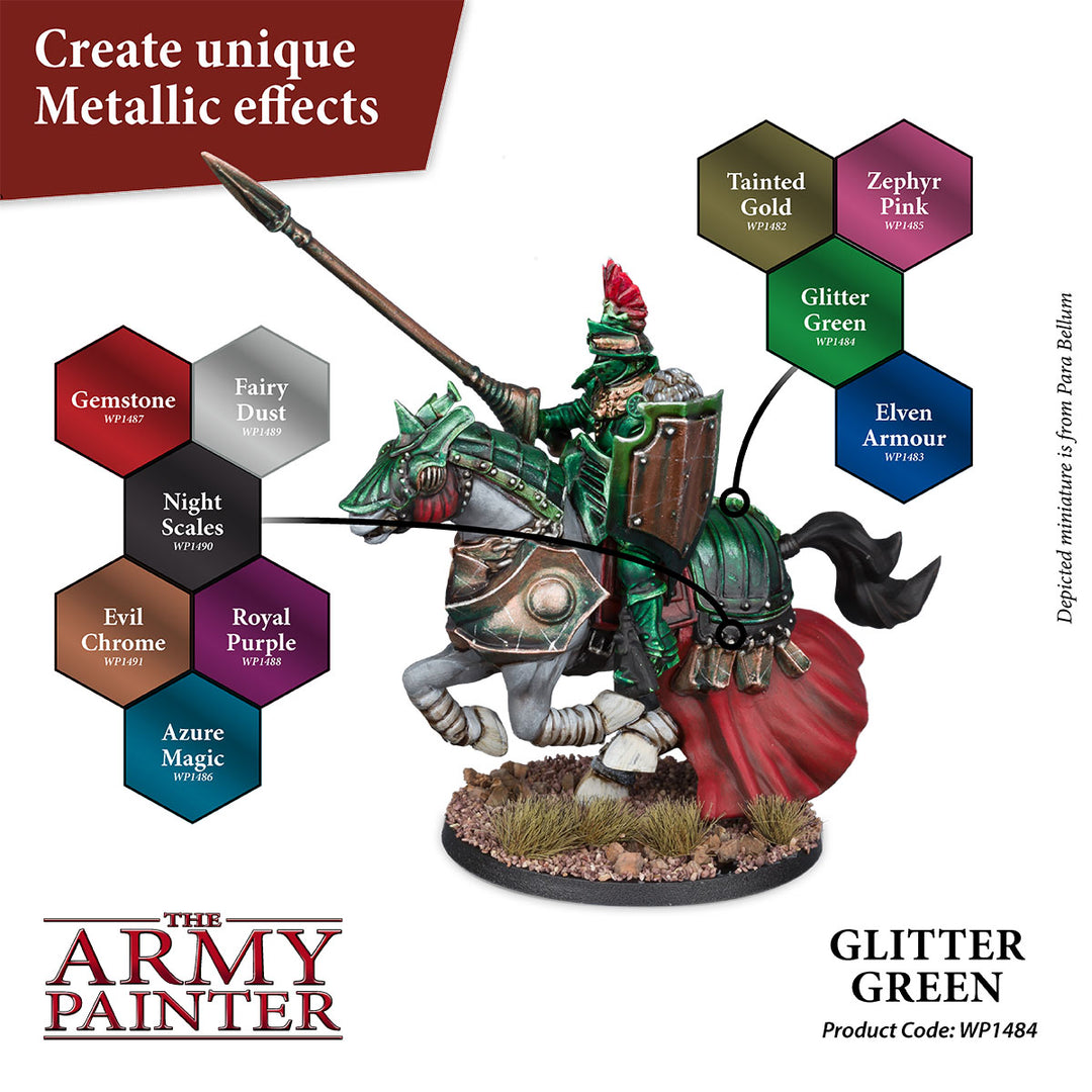 Metallics Warpaints - Glitter Green (The Army Painter) (WP1484)