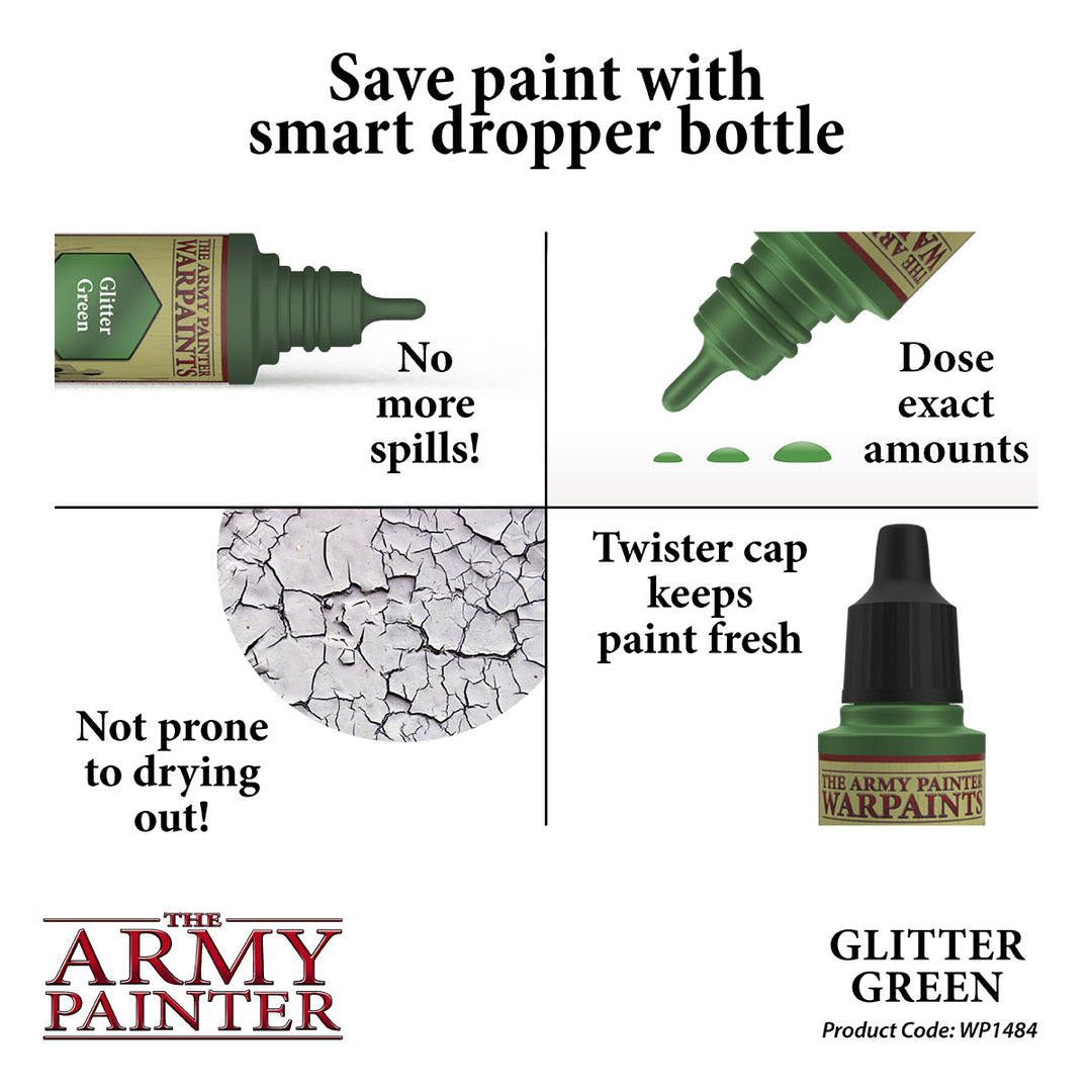 Metallics Warpaints - Glitter Green (The Army Painter) (WP1484)