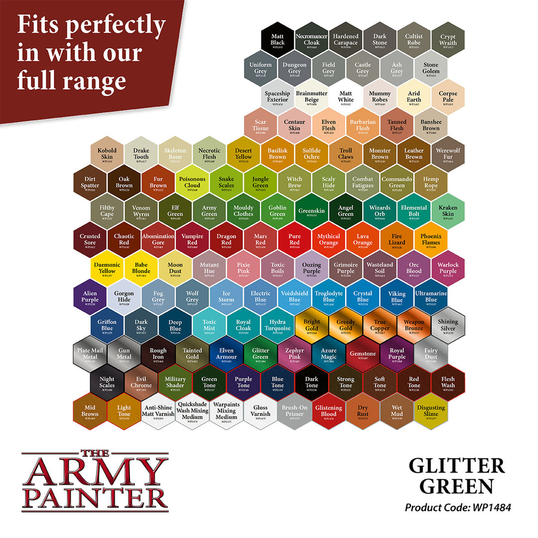 Metallics Warpaints - Glitter Green (The Army Painter) (WP1484)