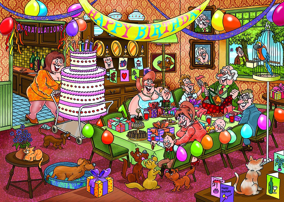 Wasgij Mystery 16: Birthday Surprise! (1000 brikker)