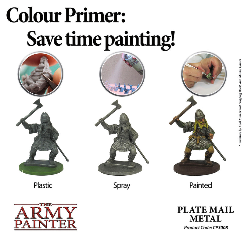 Colour Primers - Plate Mail Metal (The Army Painter) (CP3008)