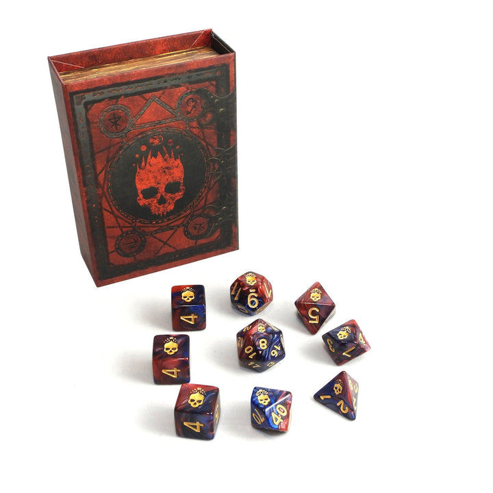 Elder Dice: Mark of the Necronomicon Dice - Blood and Magick Polyhedral Set