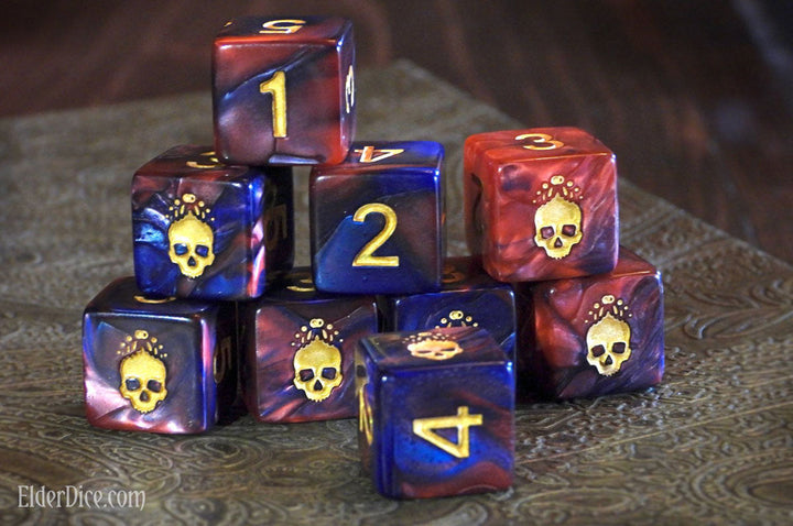 Elder Dice: Mark of the Necronomicon - Blood and Magick d6 Set