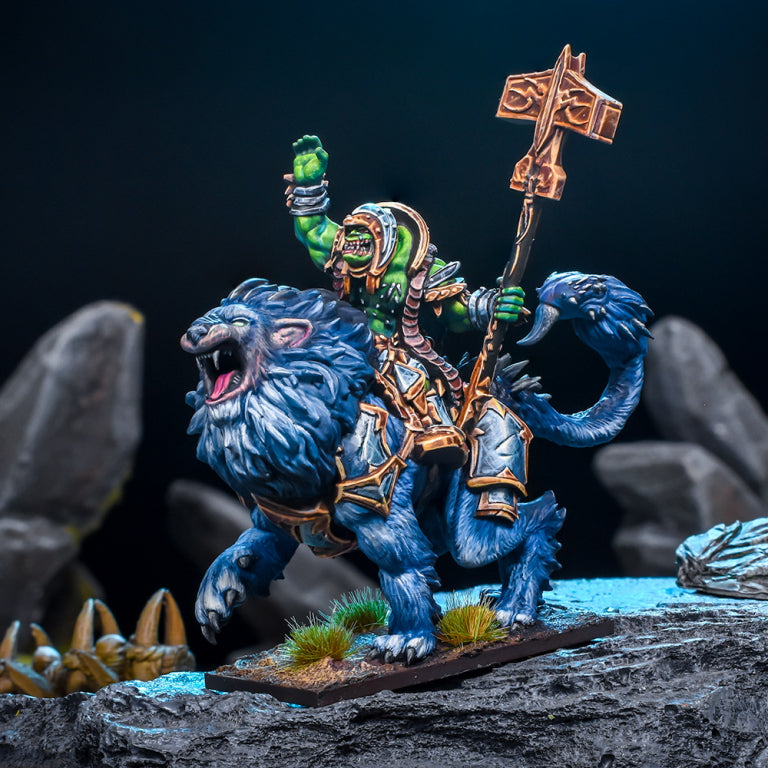 Kings of War: Riftforged Orc - Stormcaller on Manticore