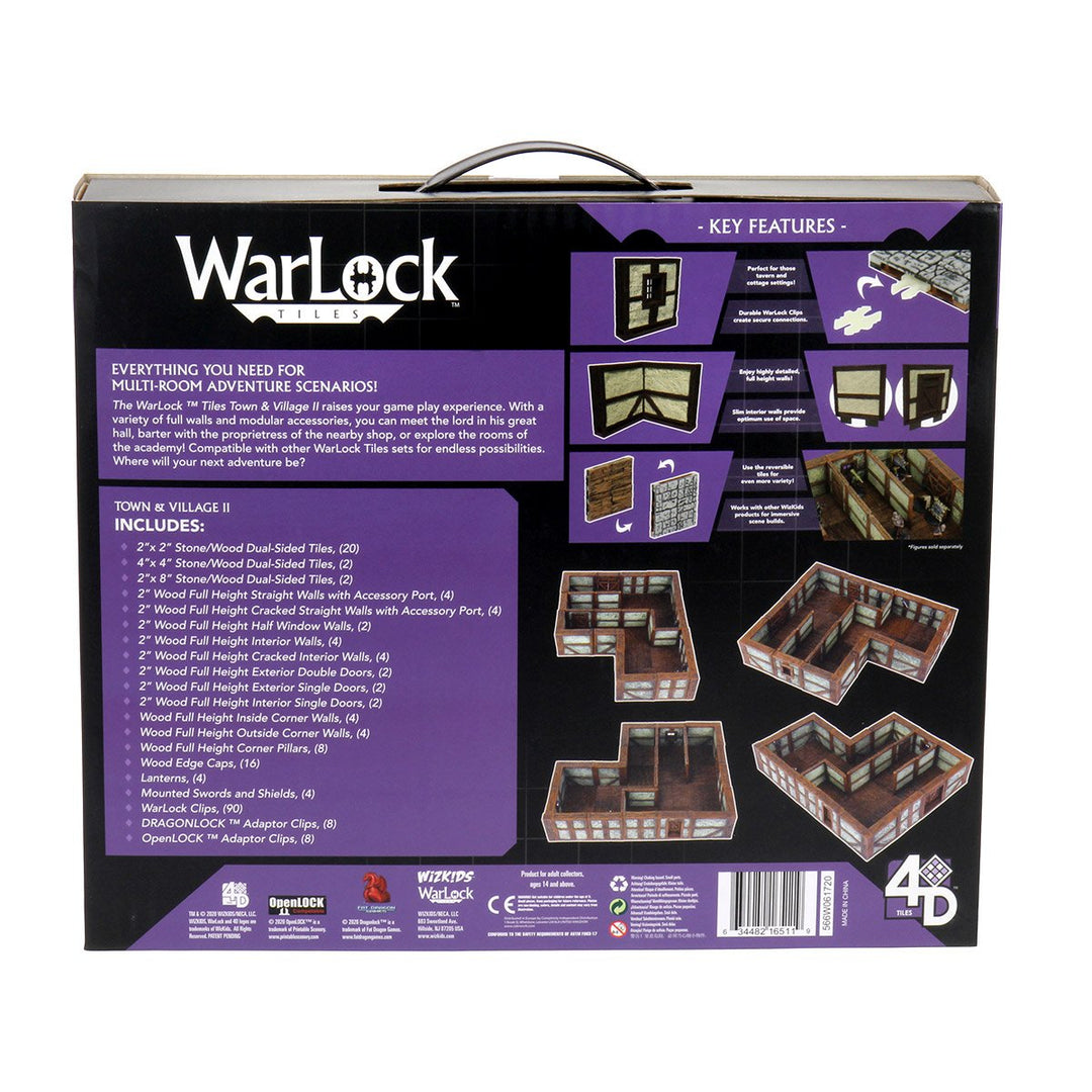 WarLock Tiles: Town & Village II - Full Height Plaster Walls