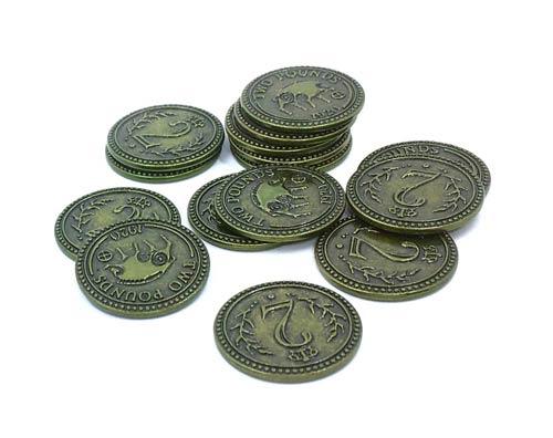Scythe: Metal $2 Coins