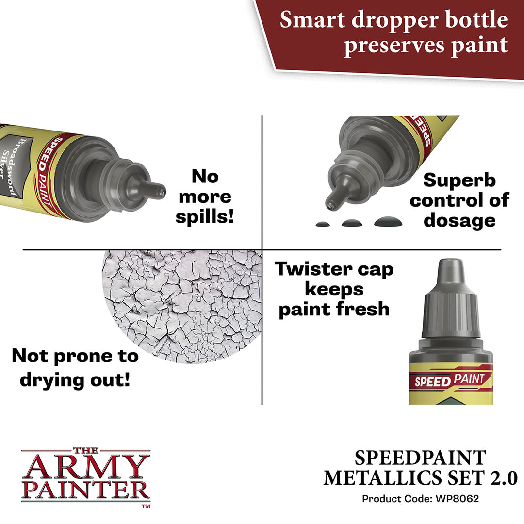 Speedpaint Metallics Set 2.0 (The Army Painter) (WP8062)