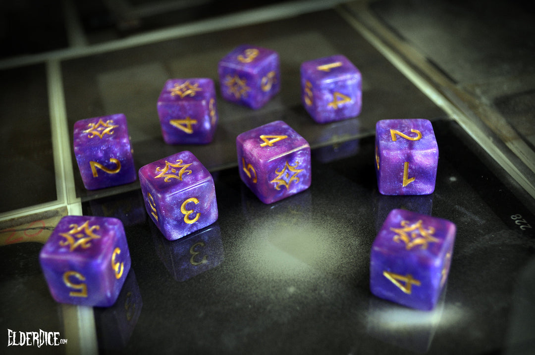 Elder Dice: Star of Azathoth - Nebula d6 Set