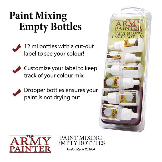 Hobby Tools - Paint Mixing Empty Bottles (The Army Painter) (TL5040)