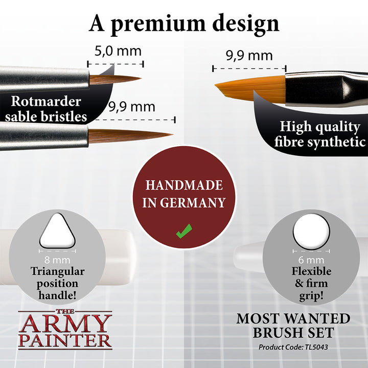 Starter Sets - Most Wanted Brush Set (2019) (The Army Painter) (TL5043)