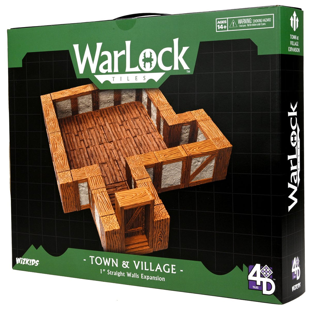 WarLock Tiles: Expansion Pack - 1 in. Town & Village Straight Walls