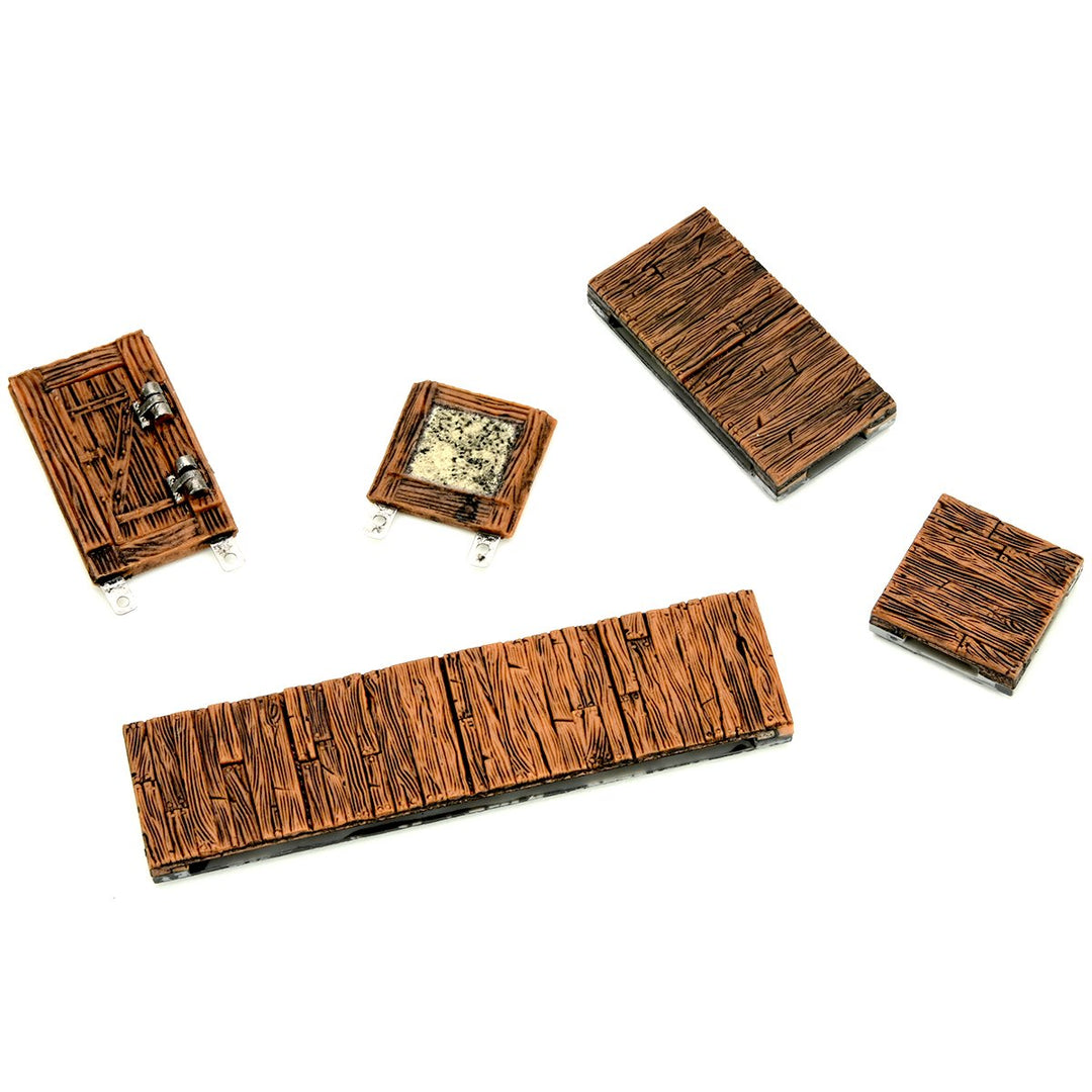 WarLock Tiles: Expansion Pack - 1 in. Town & Village Straight Walls