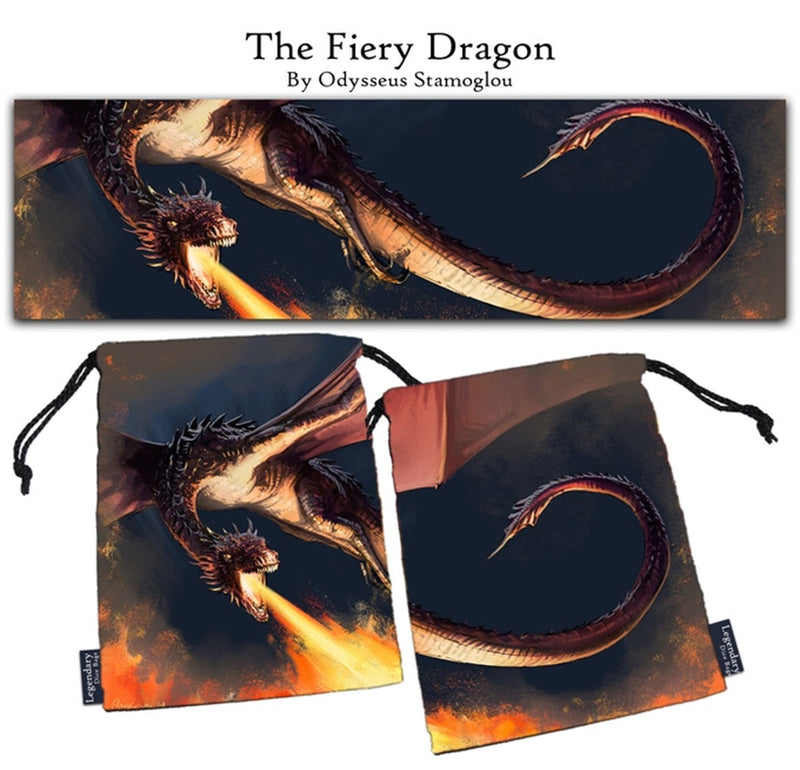 The Fiery Dragon - Pouch / Dice Bag (Drawlab)