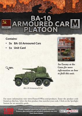 Flames of War: BA-10 Armoured Car Platoon (SBX46)