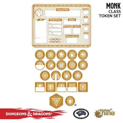 Dungeons & Dragons: Monk Token Set